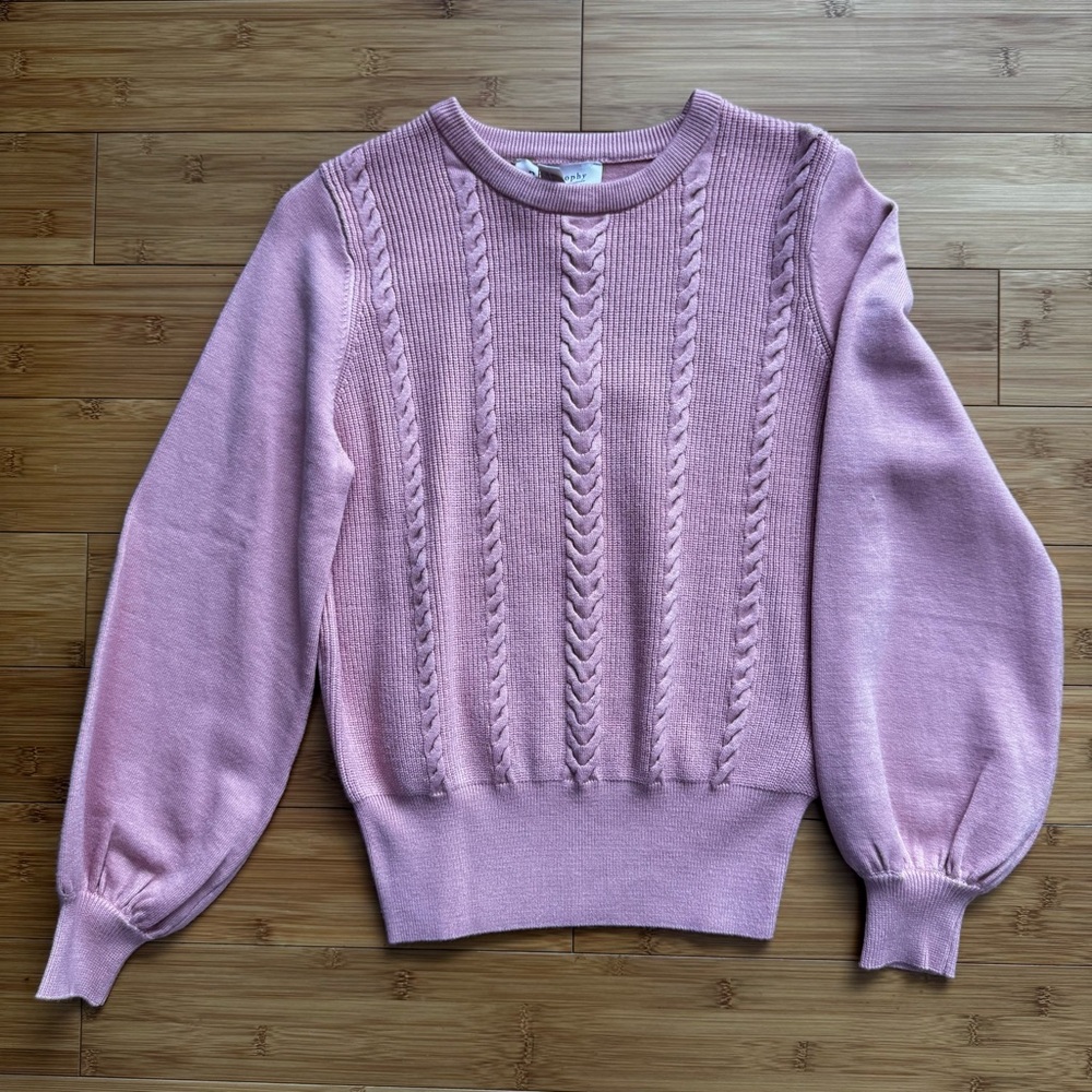 🧡 Philosophy Pink Cable Knit Sweater